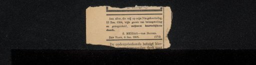 Newspaper clipping from the Philip Zilcken archive