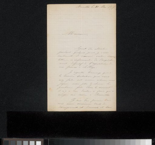 Letter to Philip Zilcken