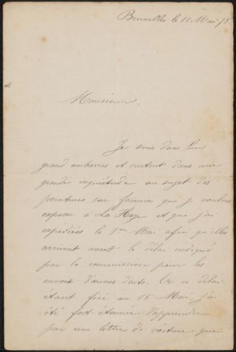 Letter to Philip Zilcken