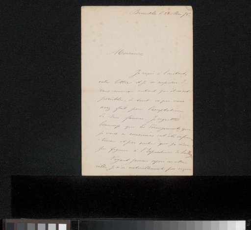 Letter to Philip Zilcken