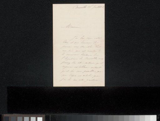 Letter to Philip Zilcken