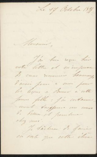 Letter to Philip Zilcken