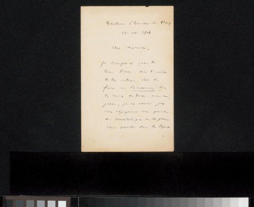 Letter to Philip Zilcken
