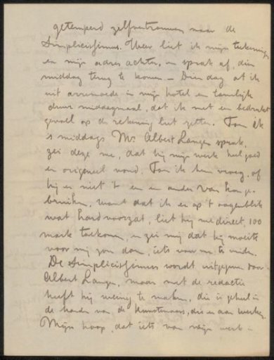 Letter to Philip Zilcken