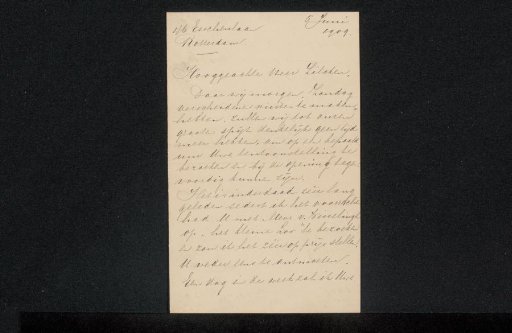 Letter to Philip Zilcken