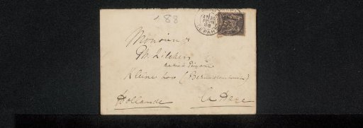 Envelope addressed to Philip Zilcken