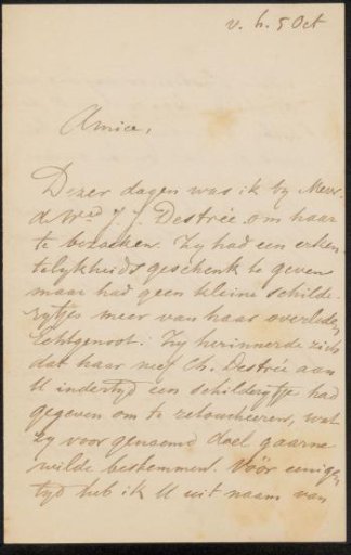 Postcard to Philip Zilcken