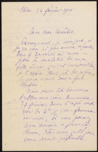 Letter to Philip Zilcken