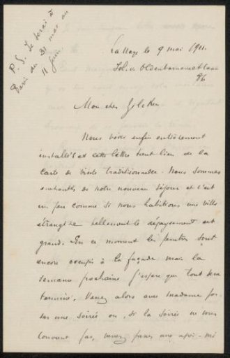 Letter to Philip Zilcken