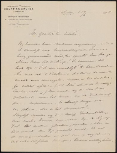 Letter to Philip Zilcken