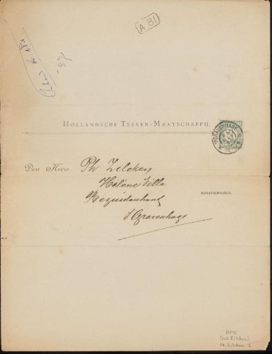 Note from the Philip Zilcken Archive