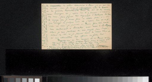 Letter to Philip Zilcken