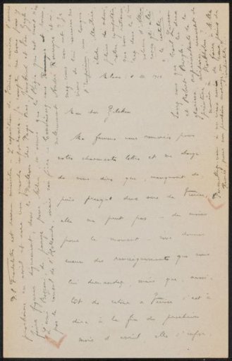 Letter to Philip Zilcken