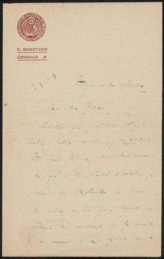 Letter to Philip Zilcken
