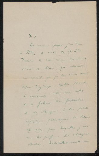 Letter to Philip Zilcken