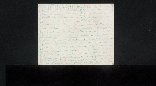 Address card to Philip Zilcken