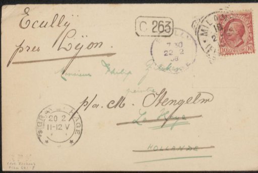 Letter to Philip Zilcken