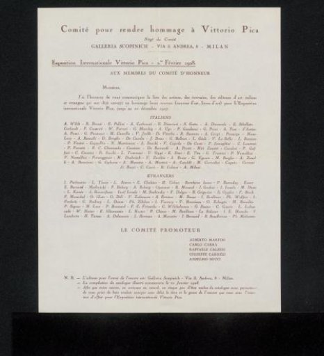 Letter to Philip Zilcken