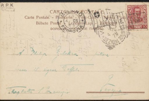 Postcard to Philip Zilcken