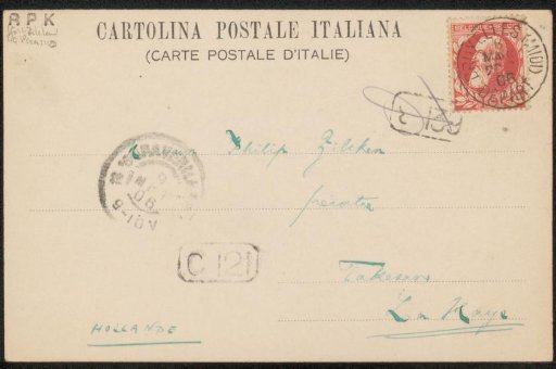 Postcard to Philip Zilcken