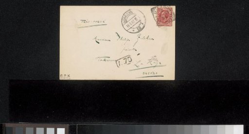 Letter to Philip Zilcken