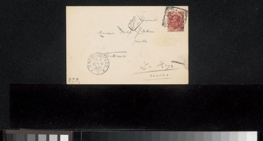 Letter to Philip Zilcken