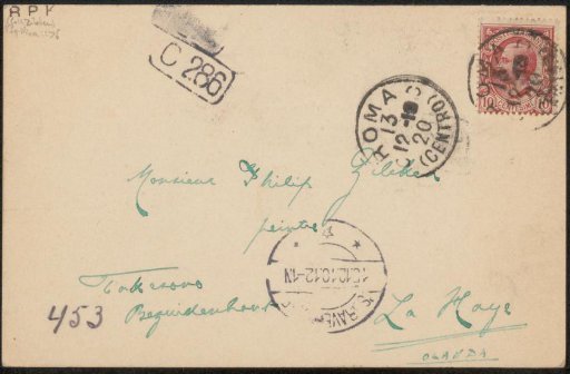 Letter to Philip Zilcken