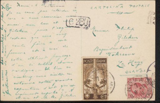 Picture postcard to Philip Zilcken