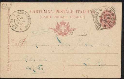 Postcard to Philip Zilcken