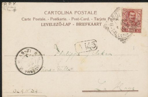 Postcard to Philip Zilcken