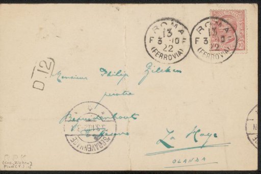 Letter to Philip Zilcken