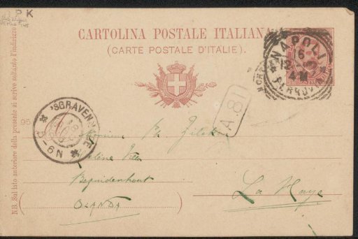Postcard to Philip Zilcken