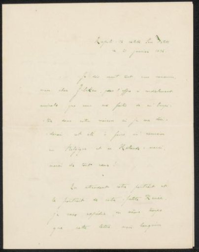 Letter to Philip Zilcken