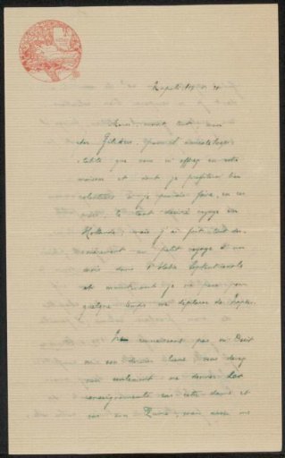 Letter to Philip Zilcken