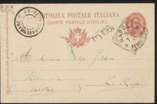 Postcard to Philip Zilcken
