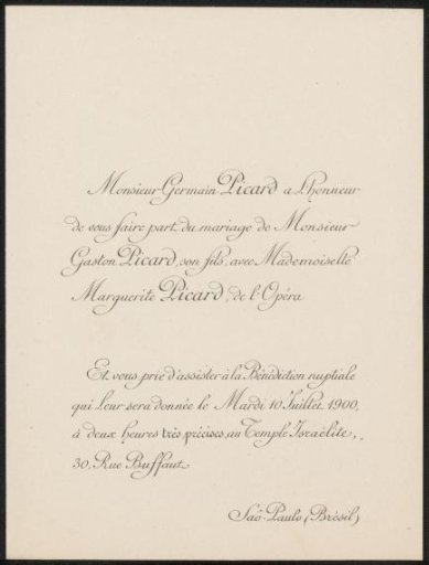 Marriage announcement to Philip Zilcken