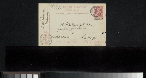 Postcard to Philip Zilcken