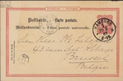Postcard to Philip Zilcken