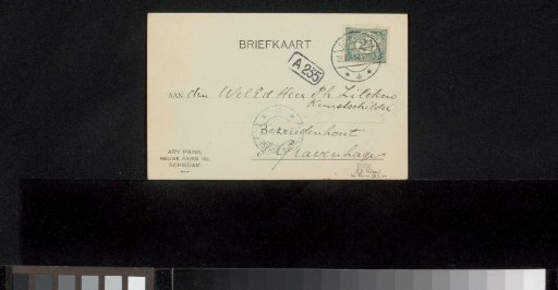 Postcard to Philip Zilcken