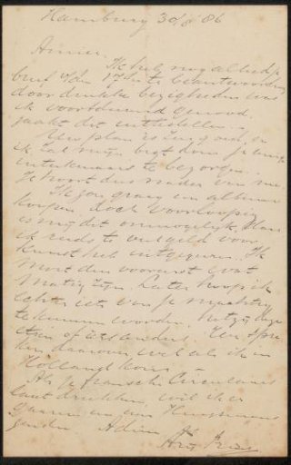 Letter to Philip Zilcken