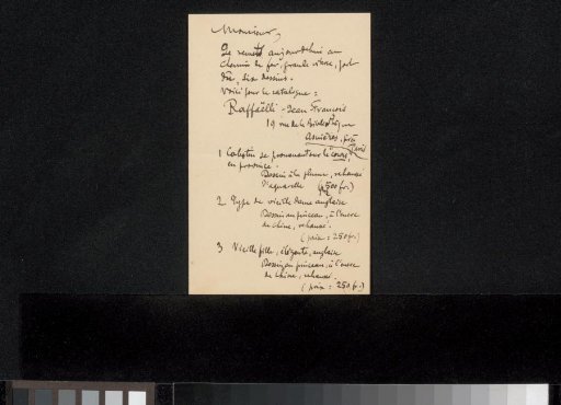 Letter to Philip Zilcken