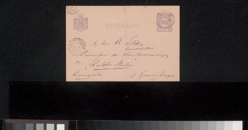 Postcard to Philip Zilcken