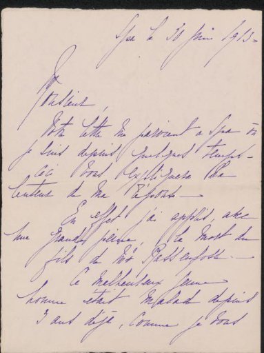 Letter to Philip Zilcken