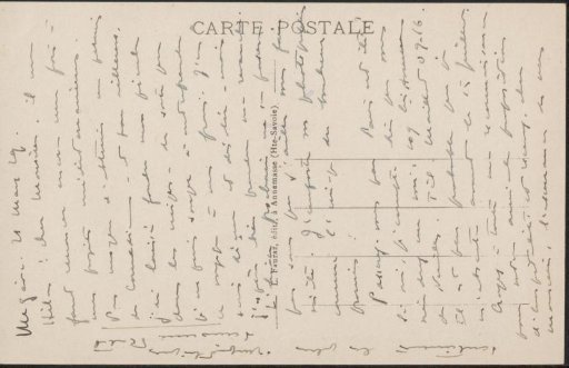 Postcard to Philip Zilcken