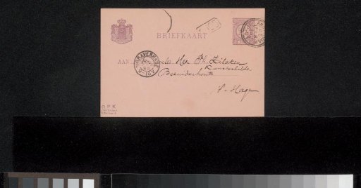 Postcard to Philip Zilcken