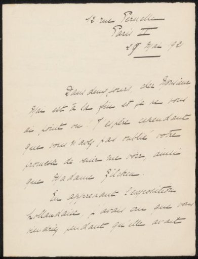 Letter to Philip Zilcken