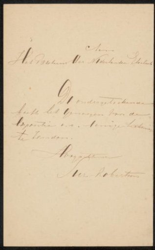 Letter to the Dutch Etching Club