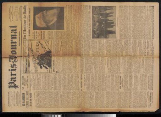 Newspaper clipping from the Philip Zilcken archive
