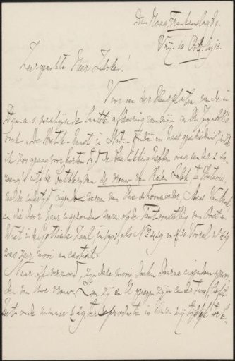 Letter to Philip Zilcken