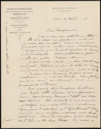 Letter to Philip Zilcken